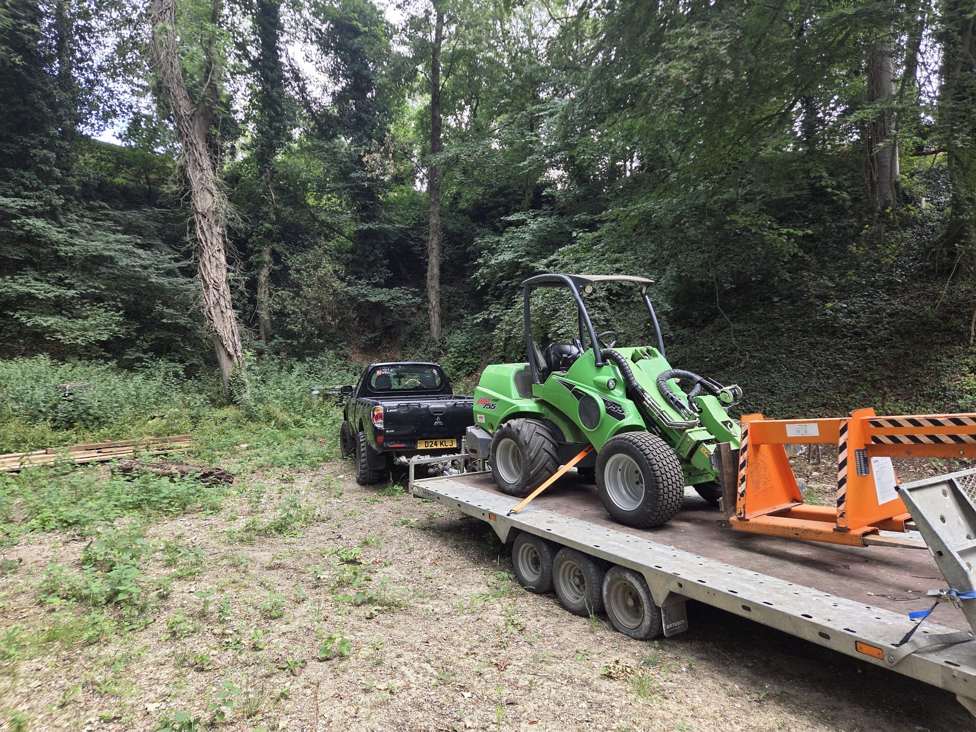 Avant loader for paddock work